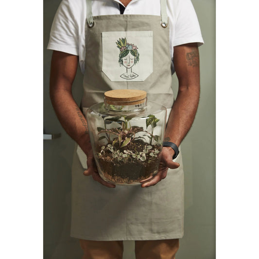 Message Terrarium by Accent Decor in clear. Made from glass in a modern style.