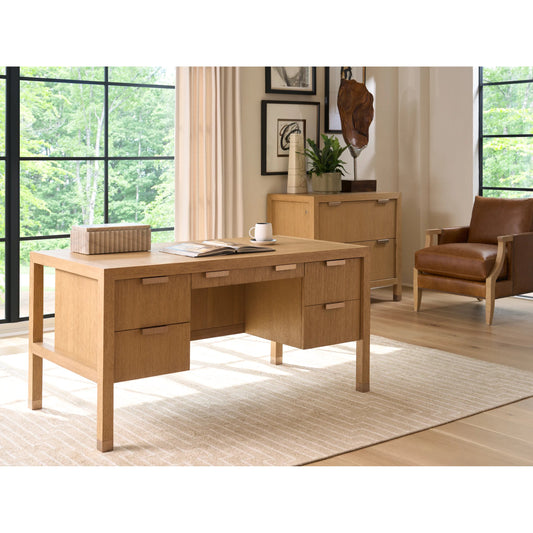 Morella Writing Desk by Sligh in tan. Made from white oak in a unique style.