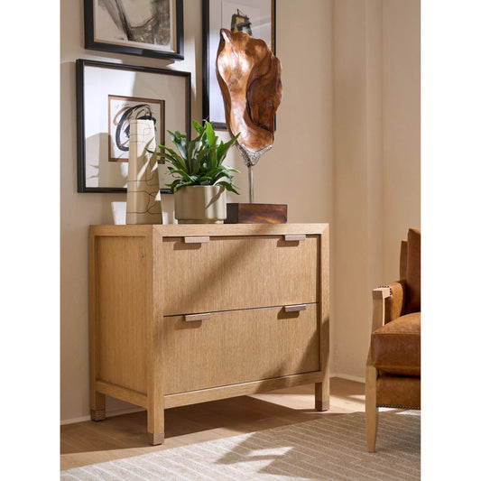 Morella File Chest/Lateral File by Sligh in tan. Made from white oak in a unique style.