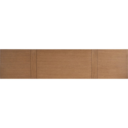 Morella Media Console by Sligh in tan. Made from white oak, metal in a unique style.