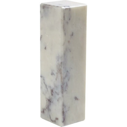 4" Marble Mini Pedestals by Global Views. Made from white banswara marble in a transitional style.