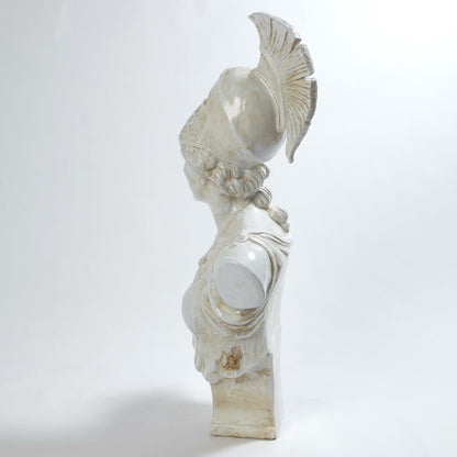 Athena Sculpture by Global Views. Made from italian ceramic in a traditional style.