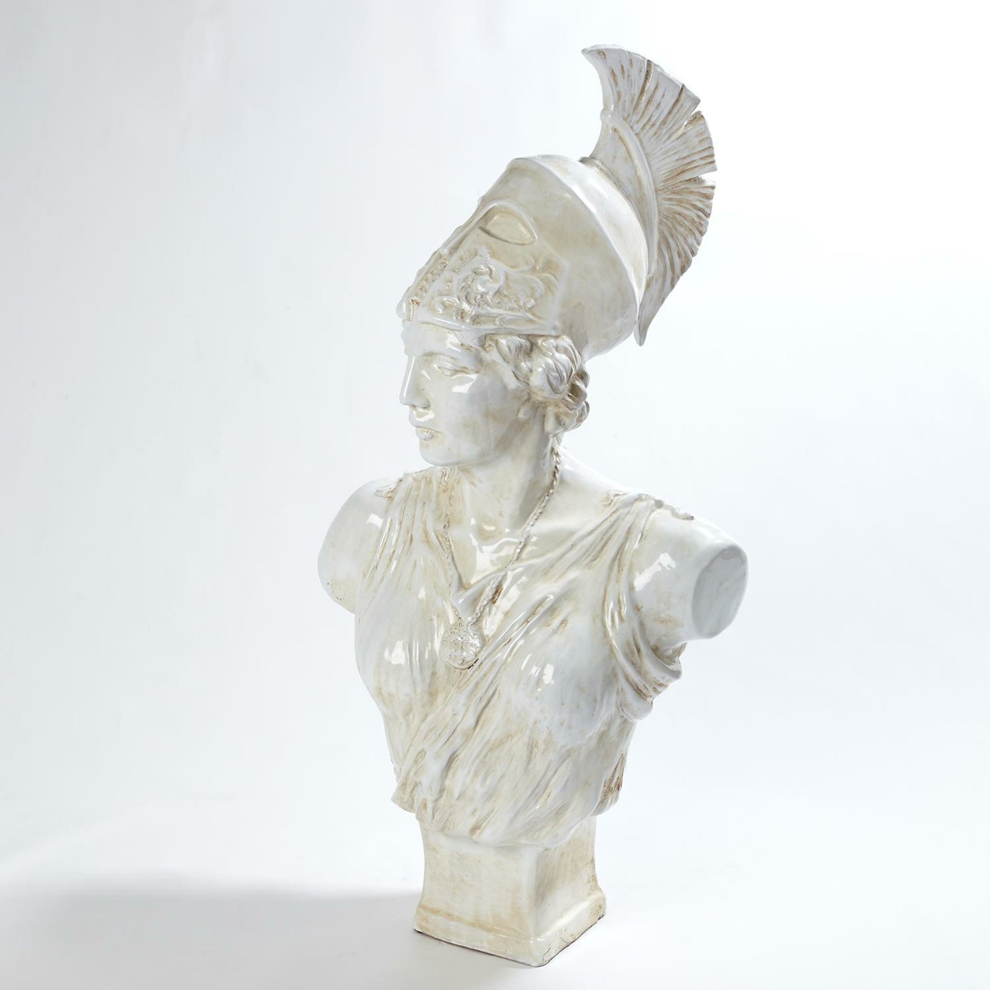 Athena Sculpture by Global Views. Made from italian ceramic in a traditional style.