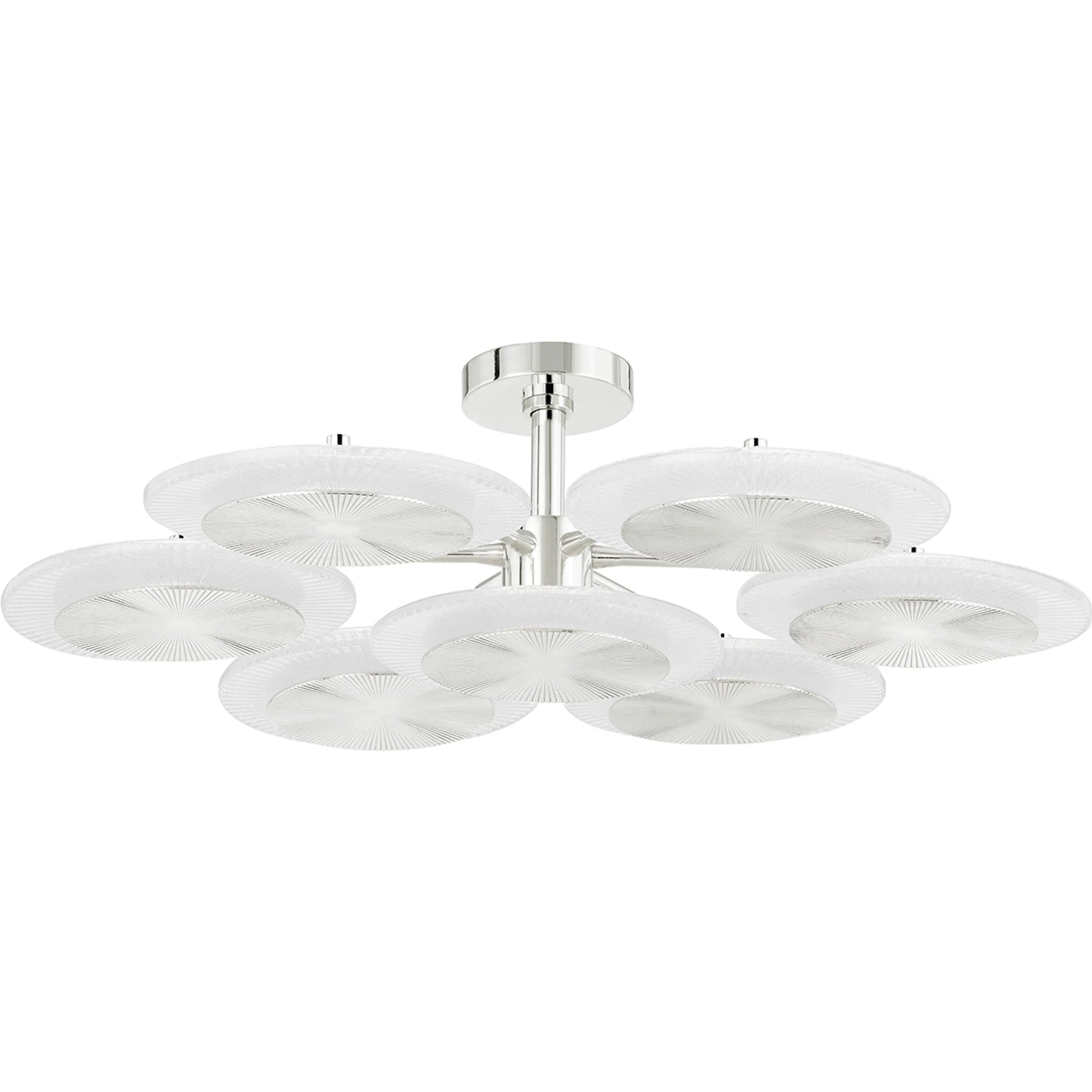 Topaz Chandelier by Corbett. Made from steel in a modern style.