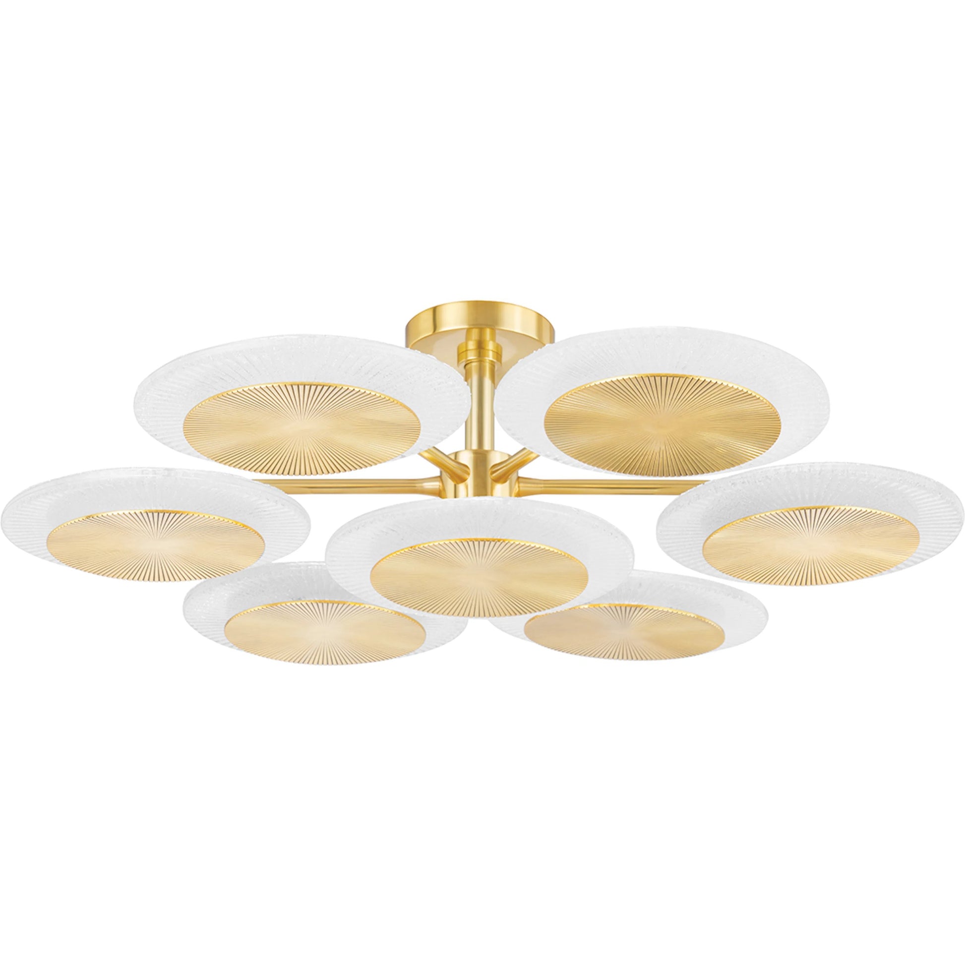 Topaz Chandelier by Corbett. Made from steel in a modern style.