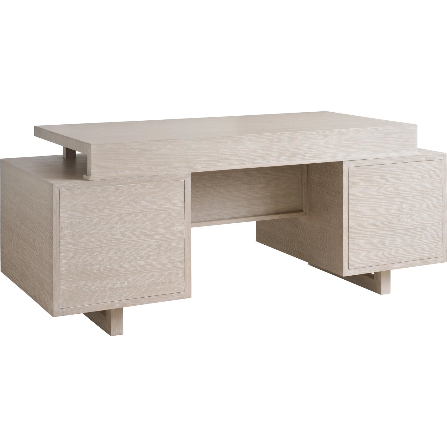 002 SI-2540597 | Additional Silo | Farallon Executive Desk by Sligh in white oak. Made from white oak in a unique style.