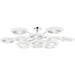 Topaz Chandelier by Corbett. Made from steel in a modern style.