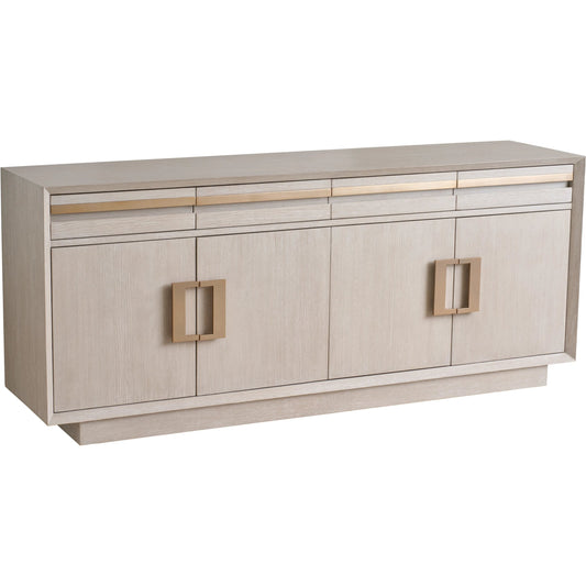 Farallon Media Console by Sligh in white oak. Made from white oak in a unique style.