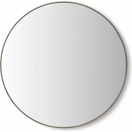 Aalina Round Mirror by Interlude Home. Made from stainless steel, mirror in a unique style.