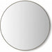 Aalina Grand Round Mirror by Interlude Home. Made from stainless steel, mirror in a modern style.