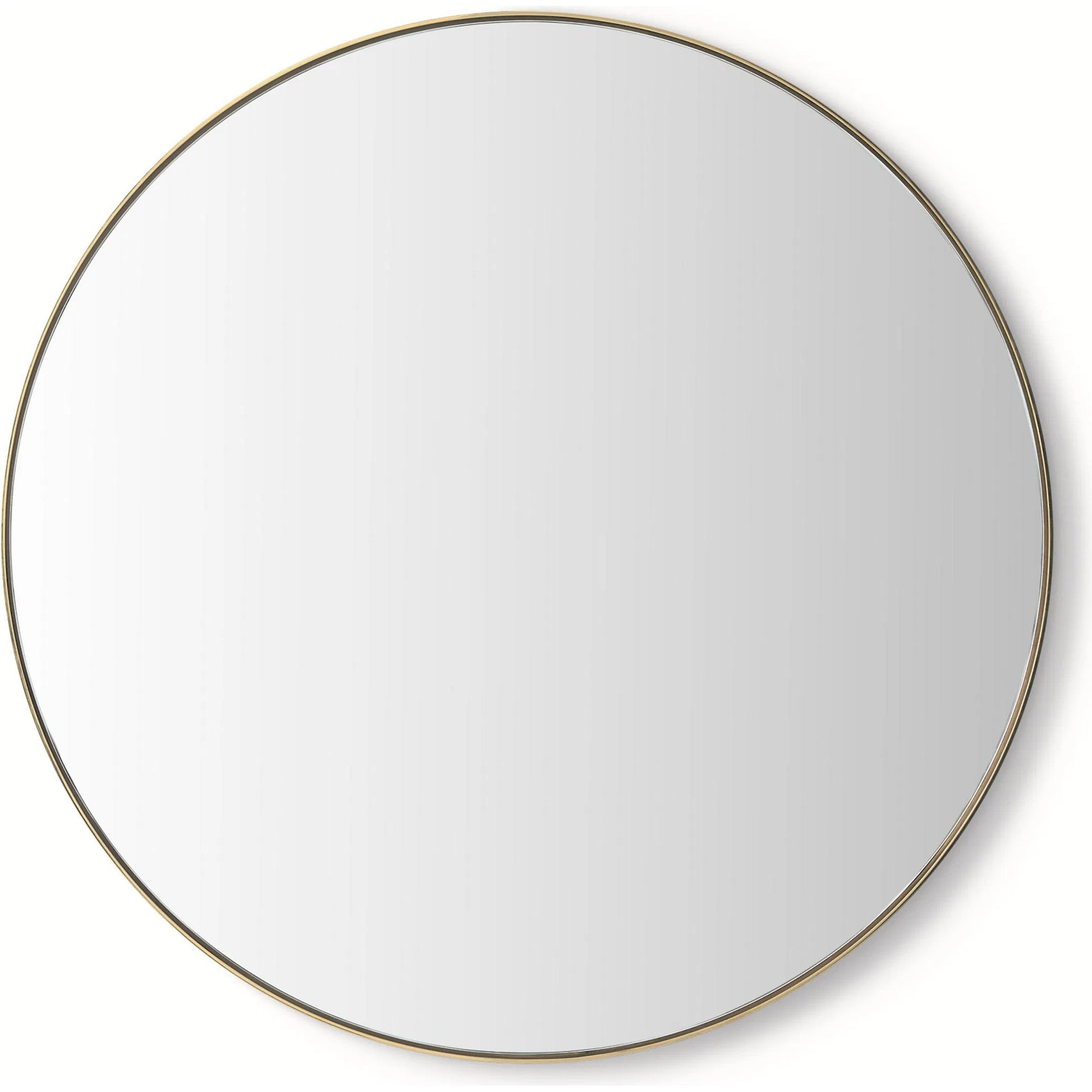 Aalina Grand Round Mirror by Interlude Home. Made from stainless steel, mirror in a modern style.