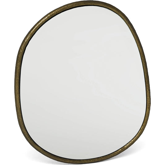 Andover Organic Mirror by Interlude Home in golden bronze. Made from iron, mirror in a transitional style.