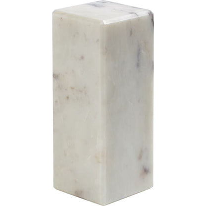 4" Marble Mini Pedestals by Global Views. Made from white banswara marble in a transitional style.