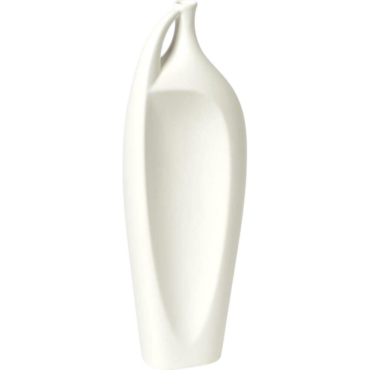 001 SR-892250,SR-892252 | Primary Silo | Indentation Vase by Global Views in matte white. Made from ceramic in a modern style.