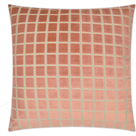 Close Quarters by DV Kap Home in coral, salmon. Made from 52% rayon, 48% polyester in a transitional style.