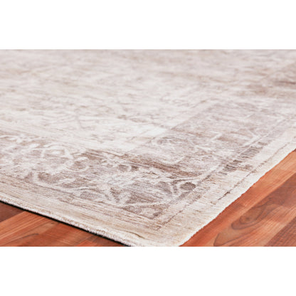 Antique'd Silk Rug by Exquisite Rugs. Made from bamboo silk in a unique style.