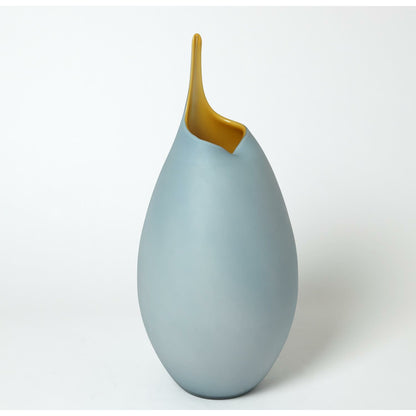 Frosted Vase by Global Views. Made from glass in a modern style.