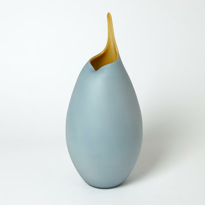Frosted Vase by Global Views. Made from glass in a modern style.