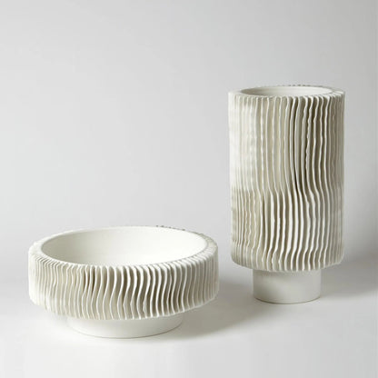 Radiator Vase by Global Views. Made from ceramic in a coastal style.