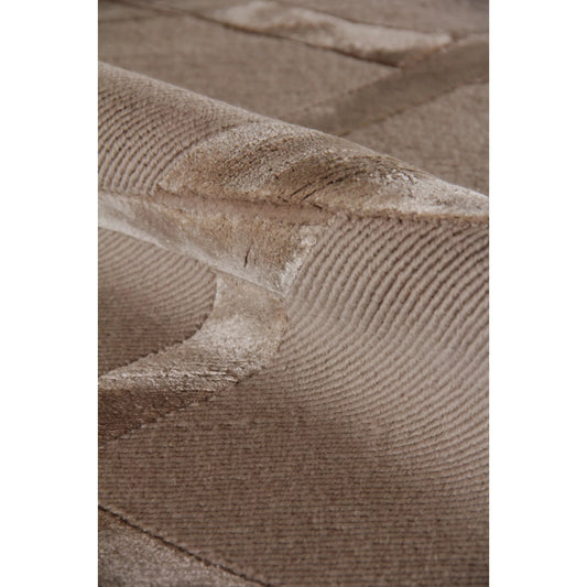 Metro Velvet 3297 Rug by Exquisite Rugs in beige. Made from wool, viscose in a unique style.