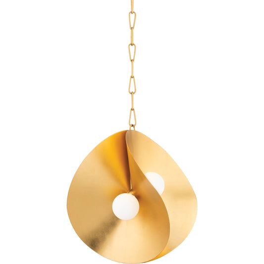 Peony Pendant by Corbett. Made from steel in a modern style.