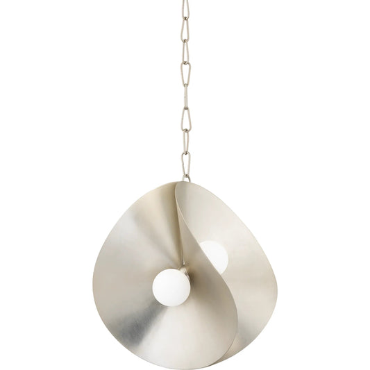 Peony Pendant by Corbett. Made from steel in a modern style.