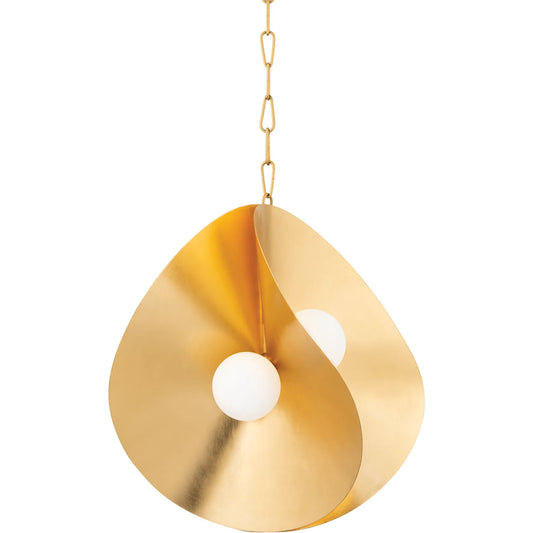 Peony Pendant by Corbett. Made from steel in a modern style.
