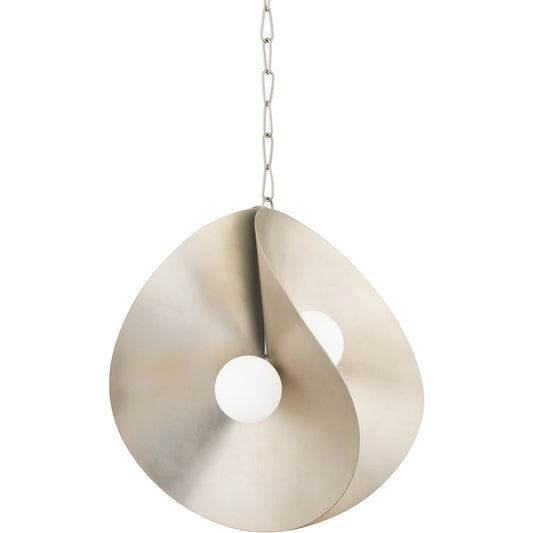 Peony Pendant by Corbett. Made from steel in a modern style.