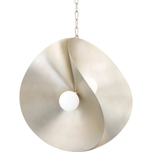 Peony Pendant by Corbett. Made from steel in a modern style.