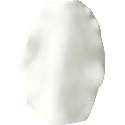 Kelp Vase by Global Views in matte white. Made from ceramic in a coastal style.