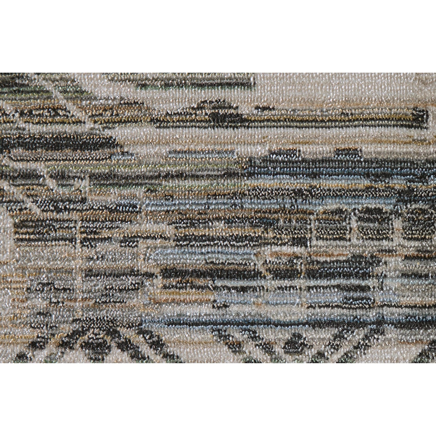 004 SI-2540303,SI-2540304,SI-2540305,SI-2540306,SI-2540307,SI-2540309 | Closeup | Augustine Traditional AUG39U0F Rug by Feizy in green, blue, ivory. Made from polypropylene, polyester in a unique style.