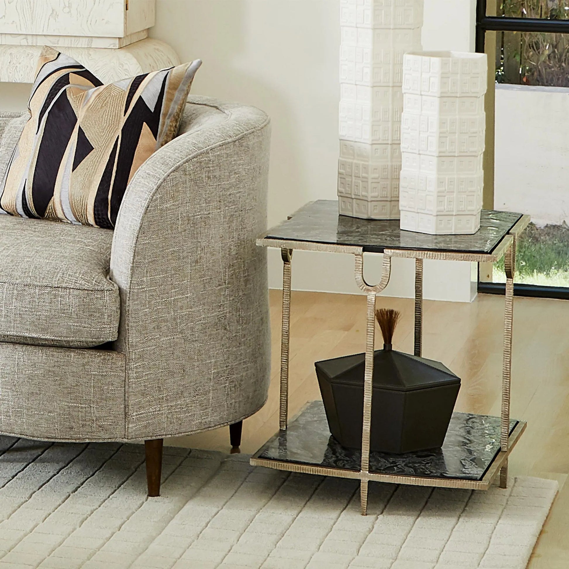 Curve Side Table by Global Views. Made from unique in a modern style.