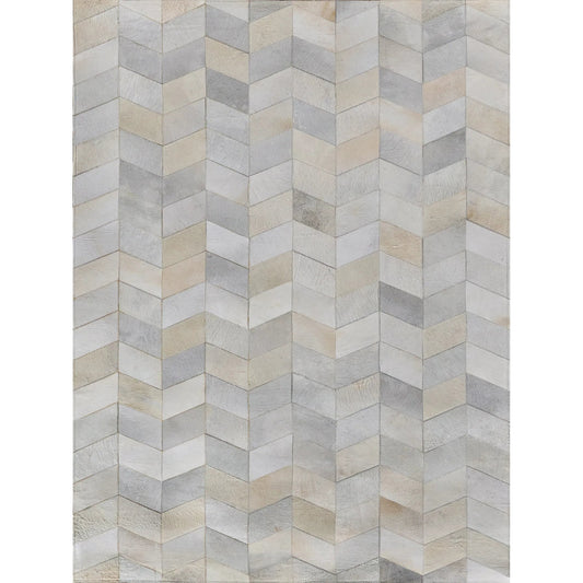 Natural Hide Rug by Exquisite Rugs in ivory. Made from leather hide in a unique style.