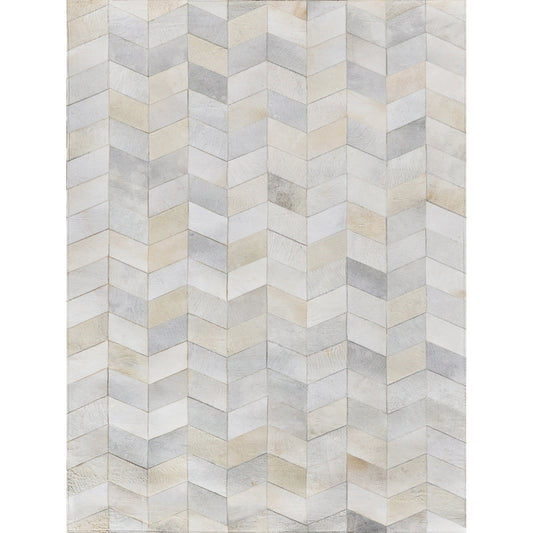 Natural Hide 3303 Rug by Exquisite Rugs in ivory. Made from leather hide in a unique style.