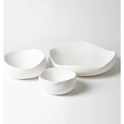Organic Round Bowl by Global Views. Made from ceramic in a eclectic & global style.