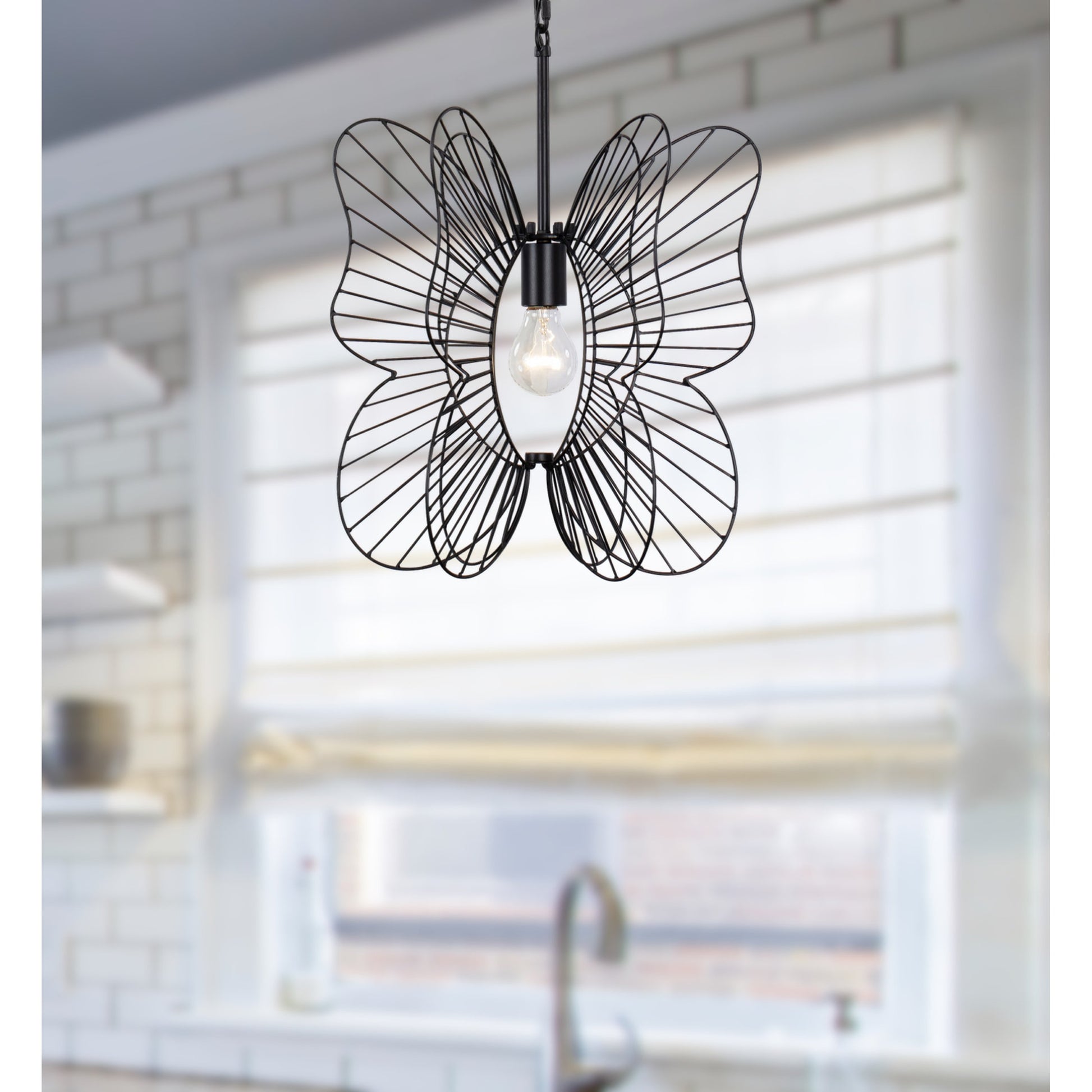 Monarch Butterfly Pendant by Varaluz. Made from unique in a eclectic & global style.