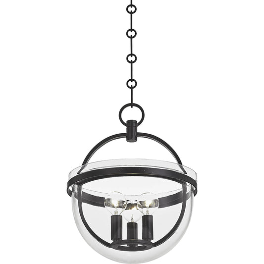 Malloy Lantern by Hudson Valley. Made from steel in a modern style.