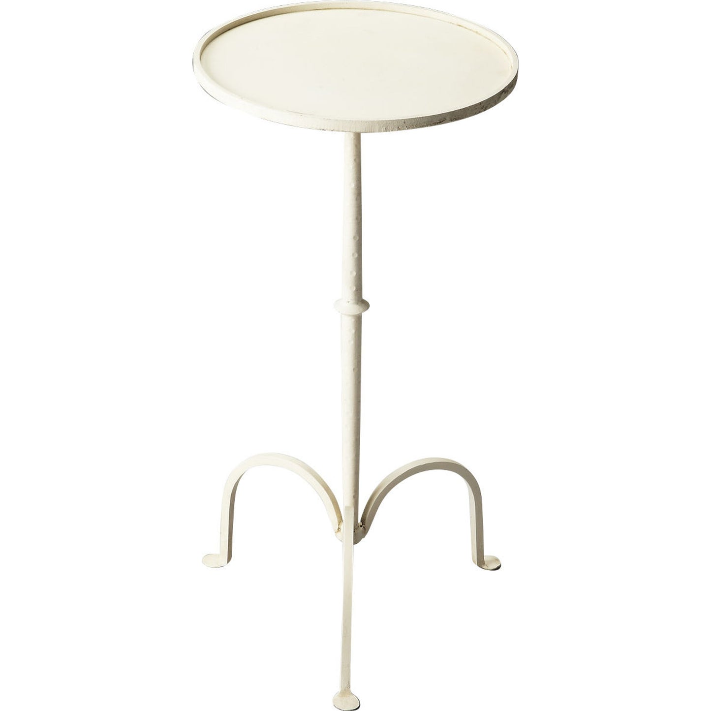 000 O-BUTLER-3316025 | Primary Silo | Founders White Iron Pedestal Table by Butler Specialty Company in white and metalworks. Made from iron in a modern style.