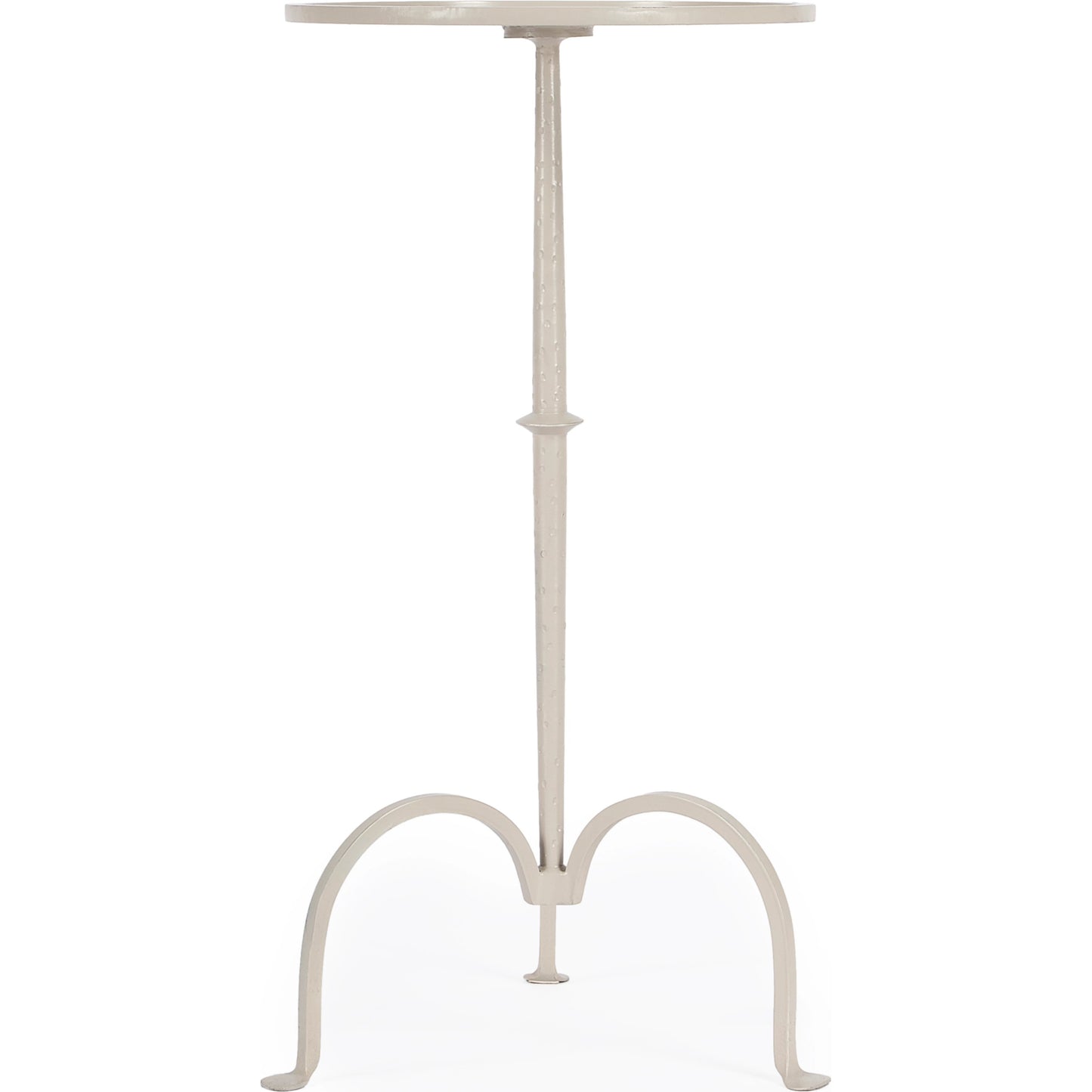 006 O-BUTLER-3316025 | Additional Silo | Founders White Iron Pedestal Table by Butler Specialty Company in white and metalworks. Made from iron in a modern style.