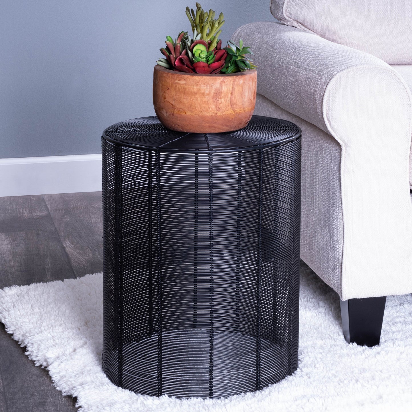 010 O-BUTLER-3317025 | Lifestyle | Renwick Iron Cage Bunching Table by Butler Specialty Company in black and metalworks. Made from unique in a modern style.
