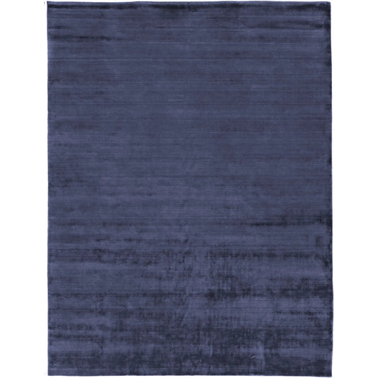 Purity 3318 Rug by Exquisite Rugs in royal blue. Made from bamboo silk in a unique style.