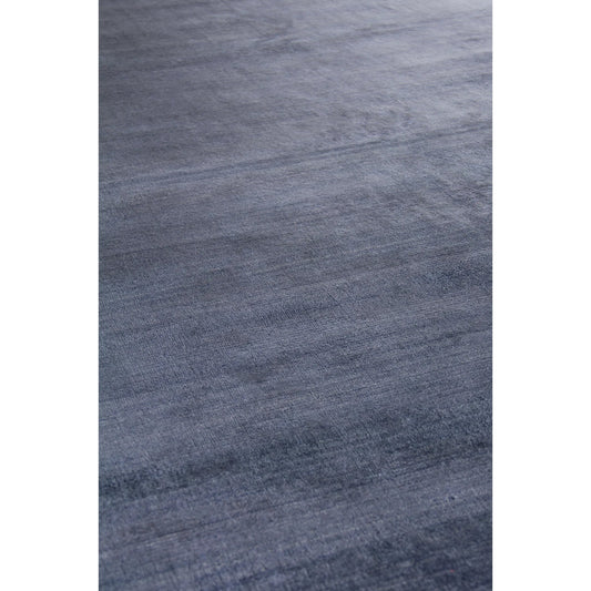 Purity 3318 Rug by Exquisite Rugs in royal blue. Made from bamboo silk in a unique style.