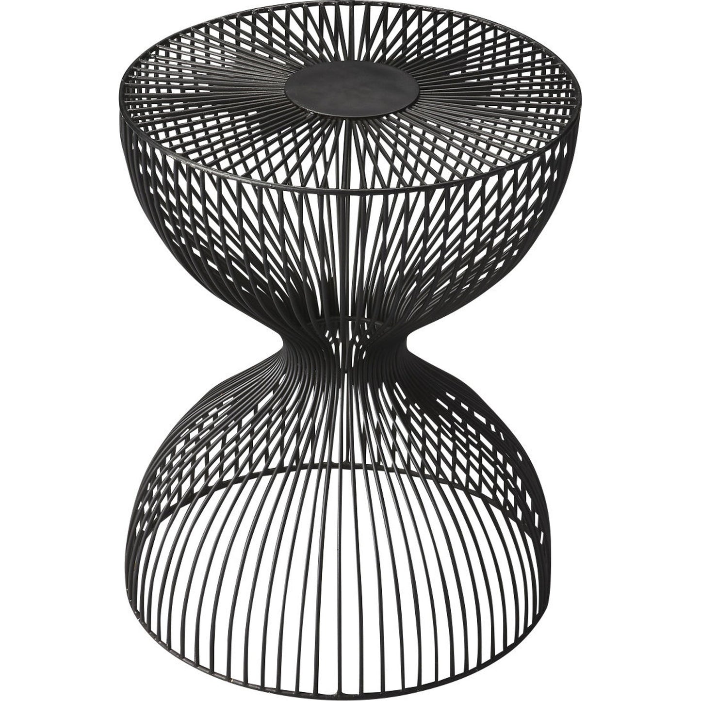 001 O-BUTLER-3318025 | Primary Silo | Nicholas Iron Cage Bunching Table by Butler Specialty Company in black and metalworks. Made from unique in a modern style.