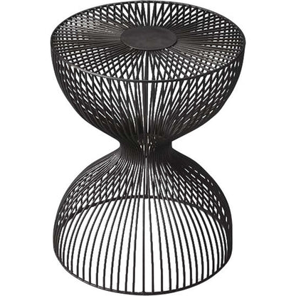 Nicholas Iron Cage Bunching Table by Butler Specialty Company in black and metalworks. Made from unique in a modern style.