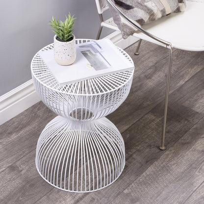 Nicholas End Table by Butler Specialty Company in metalworks. Made from iron in a modern style.