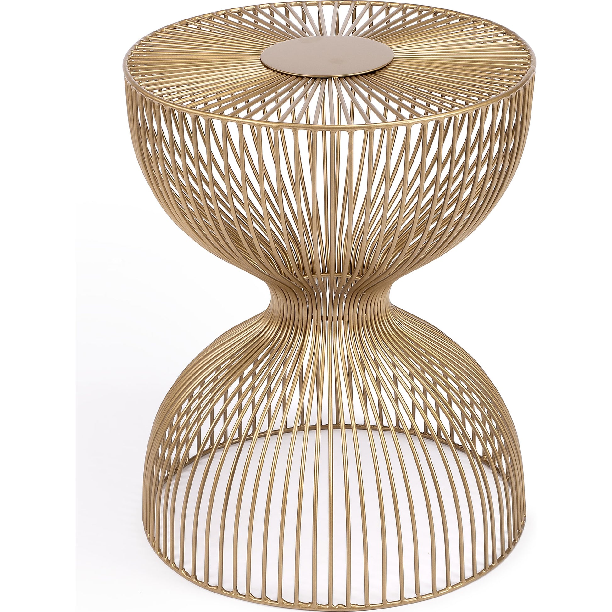 Nicholas End Table by Butler Specialty Company in metalworks. Made from iron in a modern style.