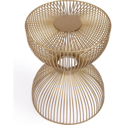 Nicholas End Table by Butler Specialty Company in metalworks. Made from iron in a modern style.