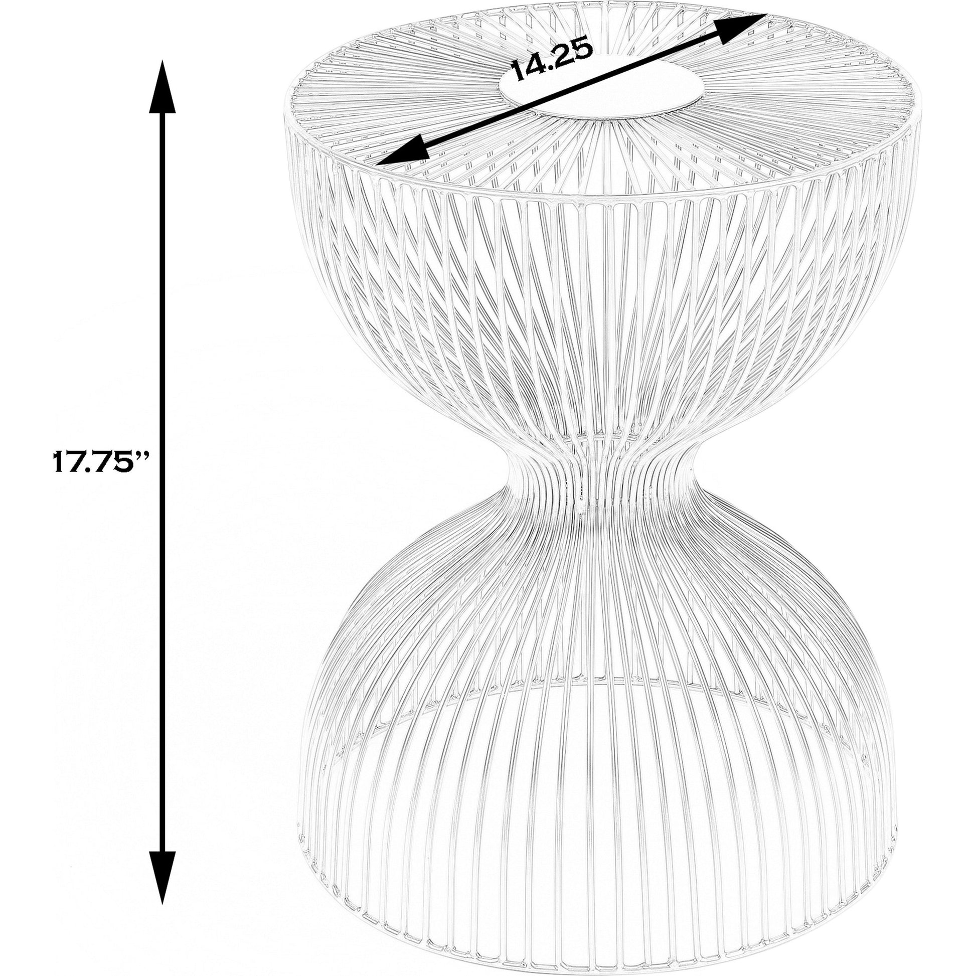 Nicholas End Table by Butler Specialty Company in metalworks. Made from iron in a modern style.