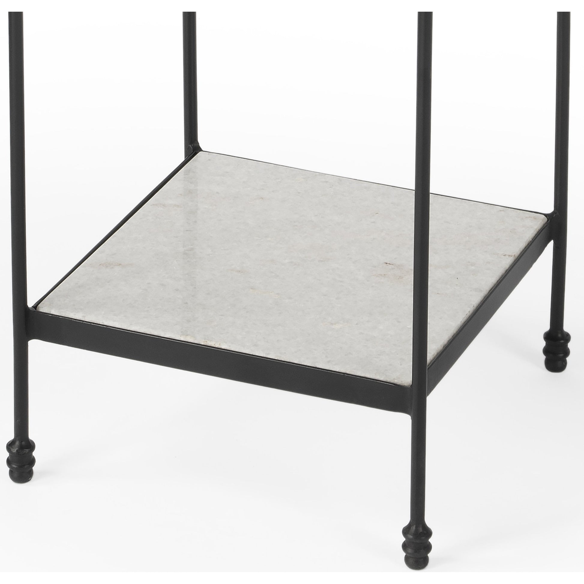Larkin Marble & Iron Accent Table by Butler Specialty Company in multi-color and metalworks. Made from iron, marble in a modern style.