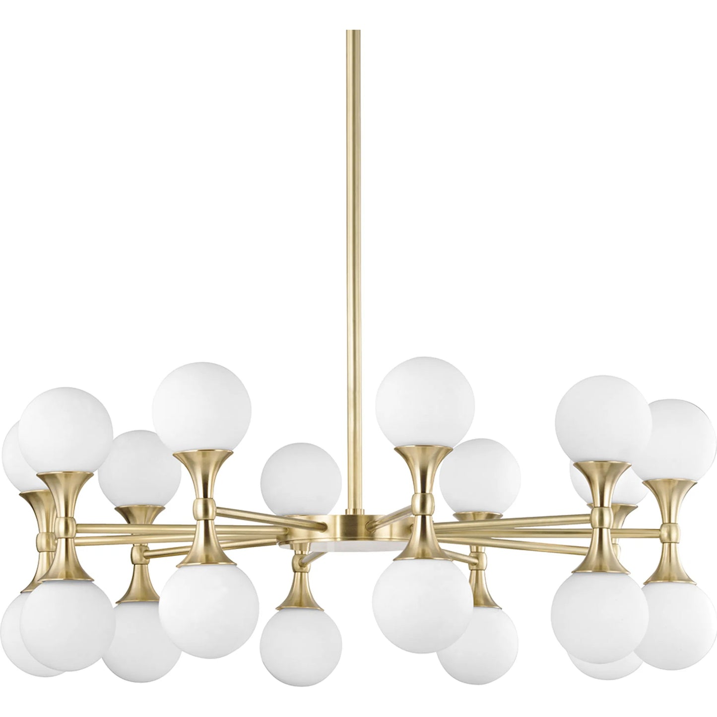 002 S-309927 | Primary Silo | Astoria Chandelier by Hudson Valley in aged brass. Made from steel in a modern style.